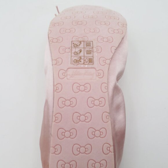 RARE NIB Hello Kitty Bernice Pink Satin Ballet Pointe Style Flat Size 9 - Picture 8 of 15